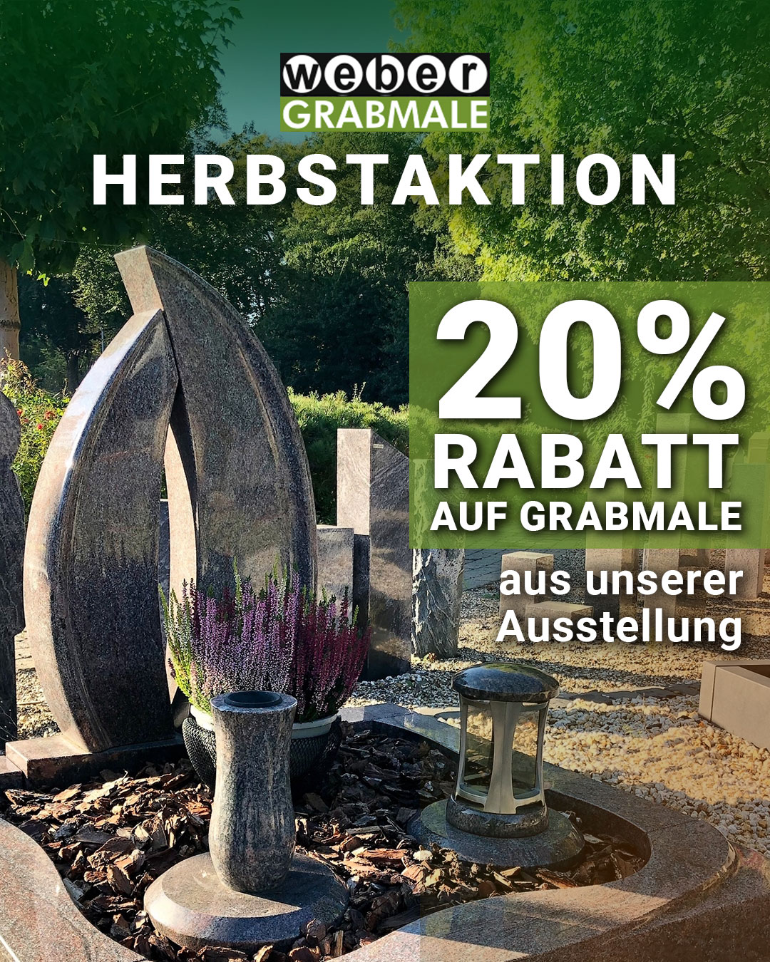 Herbstaktion Weber Grabmale